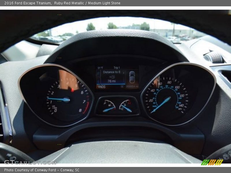 Ruby Red Metallic / Medium Light Stone 2016 Ford Escape Titanium