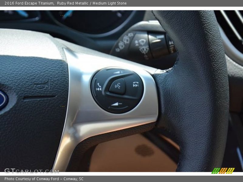 Ruby Red Metallic / Medium Light Stone 2016 Ford Escape Titanium