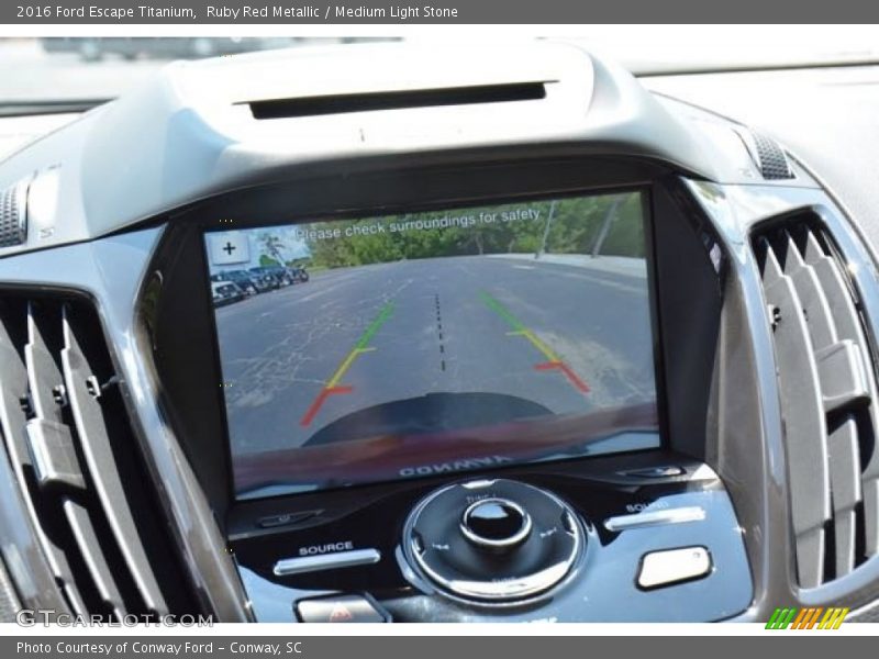 Ruby Red Metallic / Medium Light Stone 2016 Ford Escape Titanium