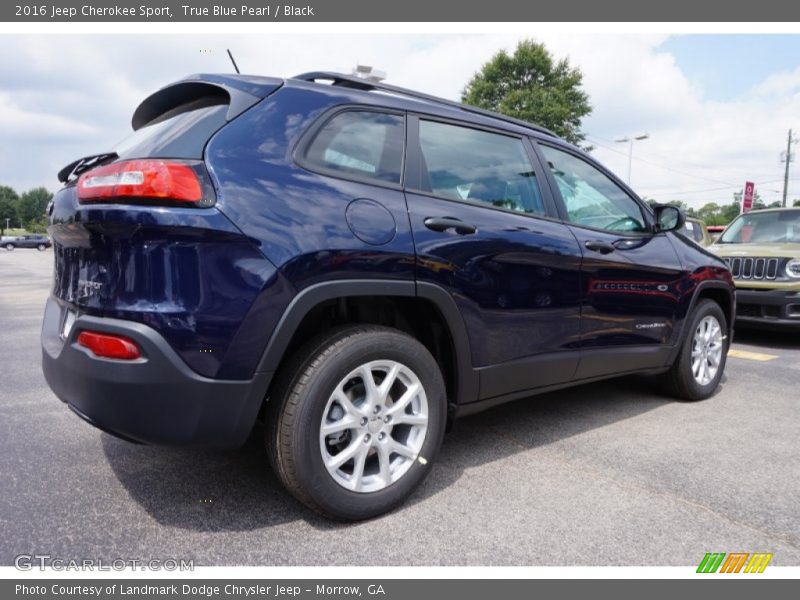 True Blue Pearl / Black 2016 Jeep Cherokee Sport