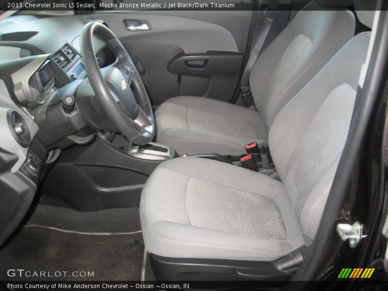 Mocha Bronze Metallic / Jet Black/Dark Titanium 2013 Chevrolet Sonic LS Sedan