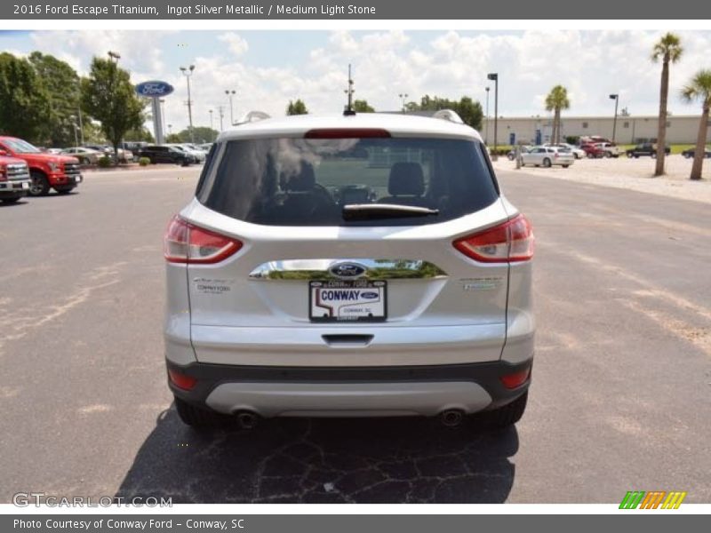 Ingot Silver Metallic / Medium Light Stone 2016 Ford Escape Titanium
