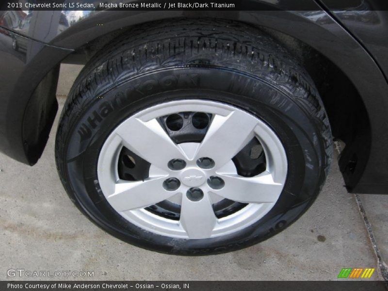Mocha Bronze Metallic / Jet Black/Dark Titanium 2013 Chevrolet Sonic LS Sedan