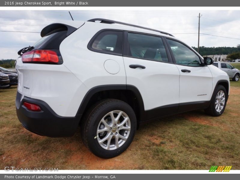 Bright White / Black 2016 Jeep Cherokee Sport