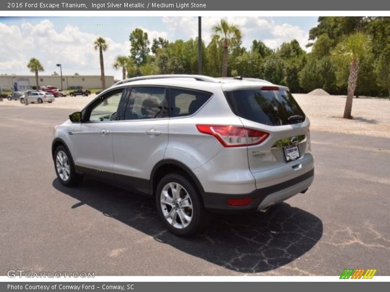 Ingot Silver Metallic / Medium Light Stone 2016 Ford Escape Titanium