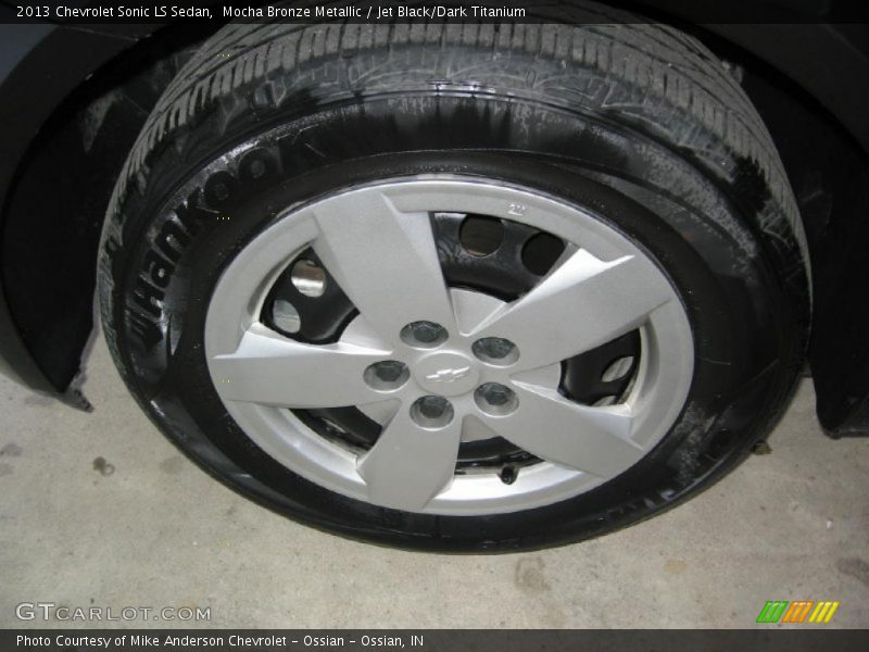 Mocha Bronze Metallic / Jet Black/Dark Titanium 2013 Chevrolet Sonic LS Sedan