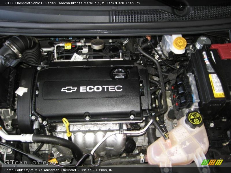 Mocha Bronze Metallic / Jet Black/Dark Titanium 2013 Chevrolet Sonic LS Sedan