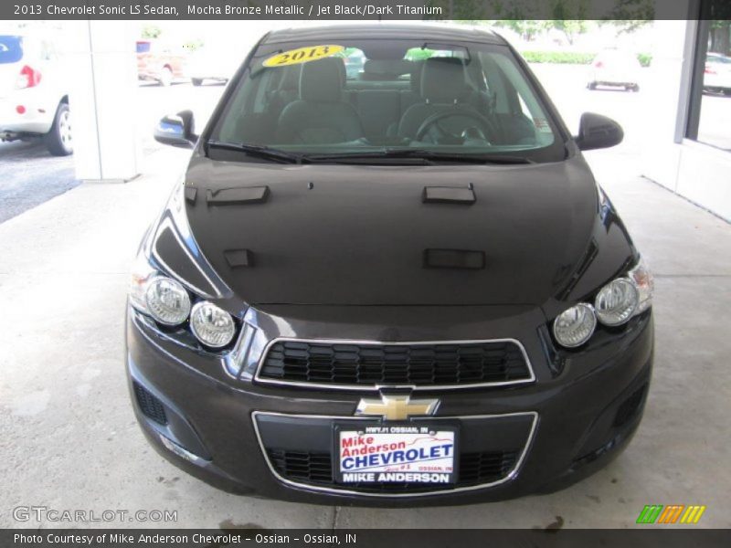 Mocha Bronze Metallic / Jet Black/Dark Titanium 2013 Chevrolet Sonic LS Sedan