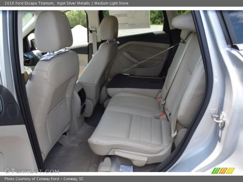 Ingot Silver Metallic / Medium Light Stone 2016 Ford Escape Titanium