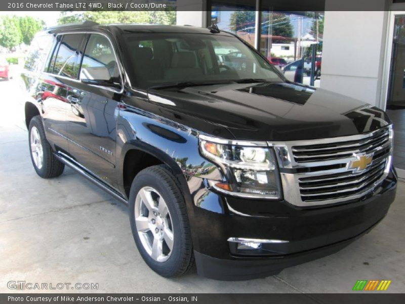 Black / Cocoa/Dune 2016 Chevrolet Tahoe LTZ 4WD