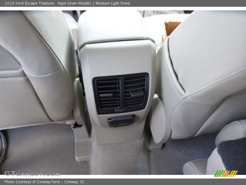 Ingot Silver Metallic / Medium Light Stone 2016 Ford Escape Titanium