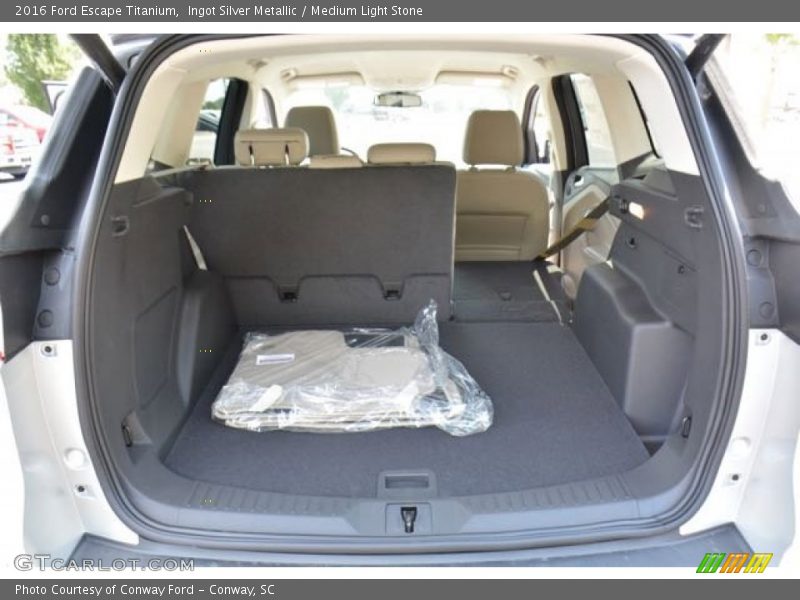 Ingot Silver Metallic / Medium Light Stone 2016 Ford Escape Titanium