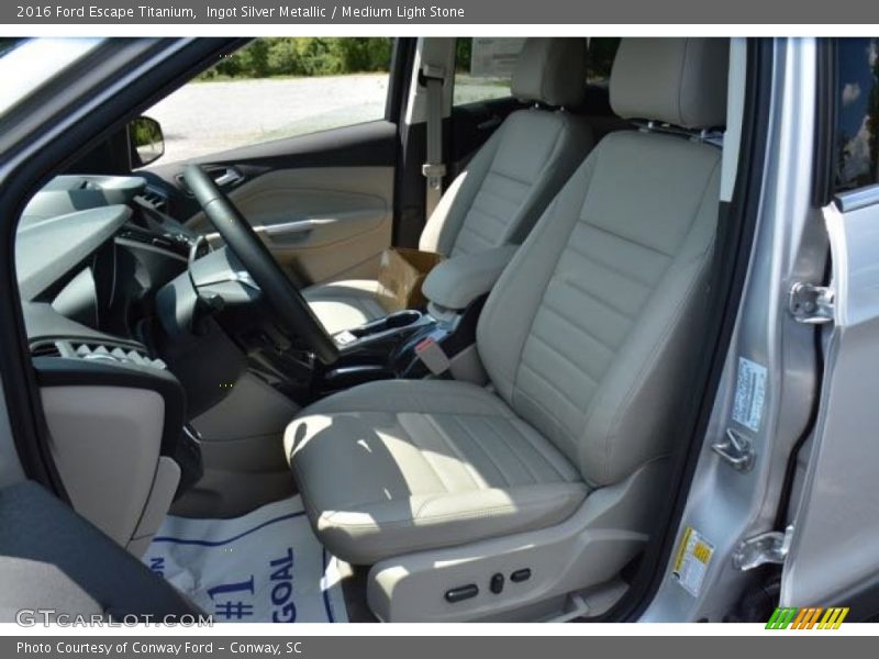 Ingot Silver Metallic / Medium Light Stone 2016 Ford Escape Titanium