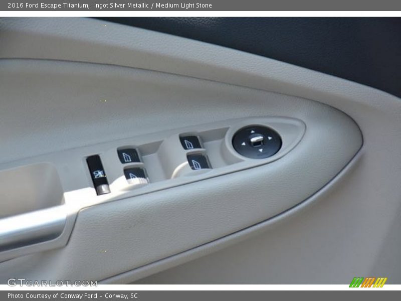 Ingot Silver Metallic / Medium Light Stone 2016 Ford Escape Titanium