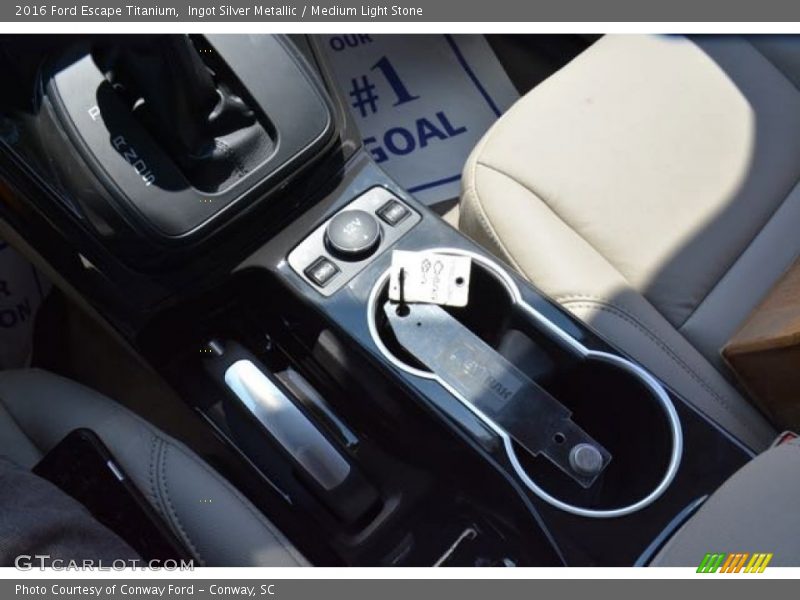 Ingot Silver Metallic / Medium Light Stone 2016 Ford Escape Titanium
