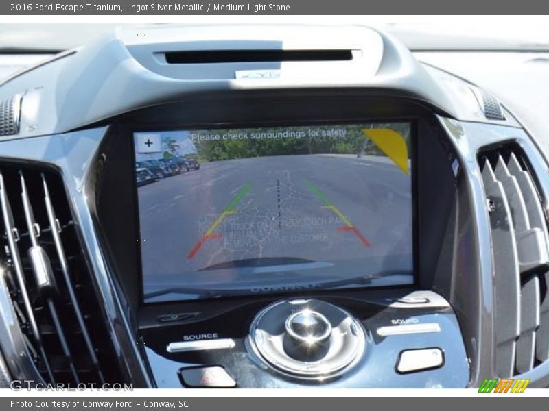 Ingot Silver Metallic / Medium Light Stone 2016 Ford Escape Titanium