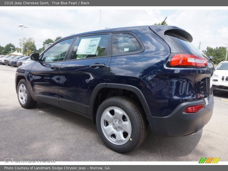 True Blue Pearl / Black 2016 Jeep Cherokee Sport