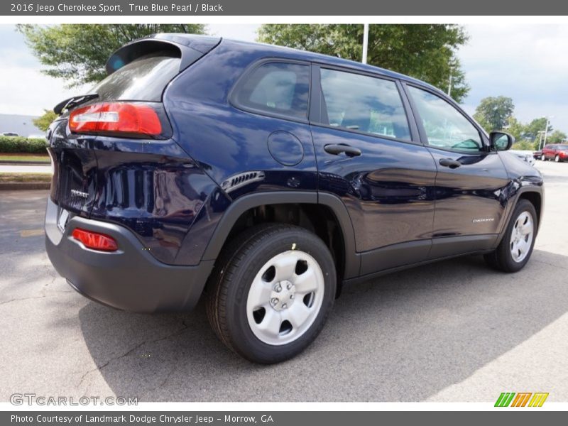 True Blue Pearl / Black 2016 Jeep Cherokee Sport