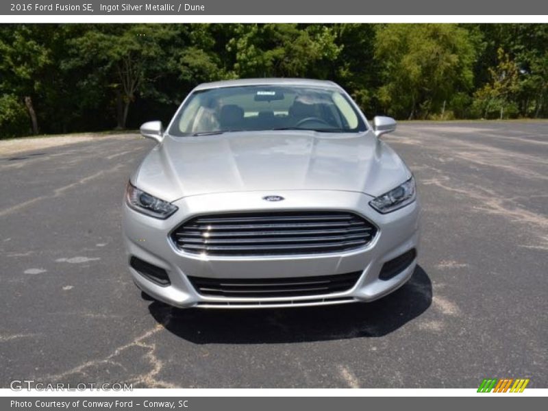Ingot Silver Metallic / Dune 2016 Ford Fusion SE