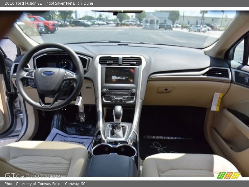 Ingot Silver Metallic / Dune 2016 Ford Fusion SE