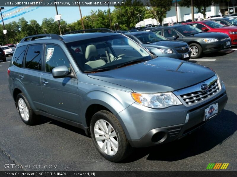 Sage Green Metallic / Platinum 2012 Subaru Forester 2.5 X Premium