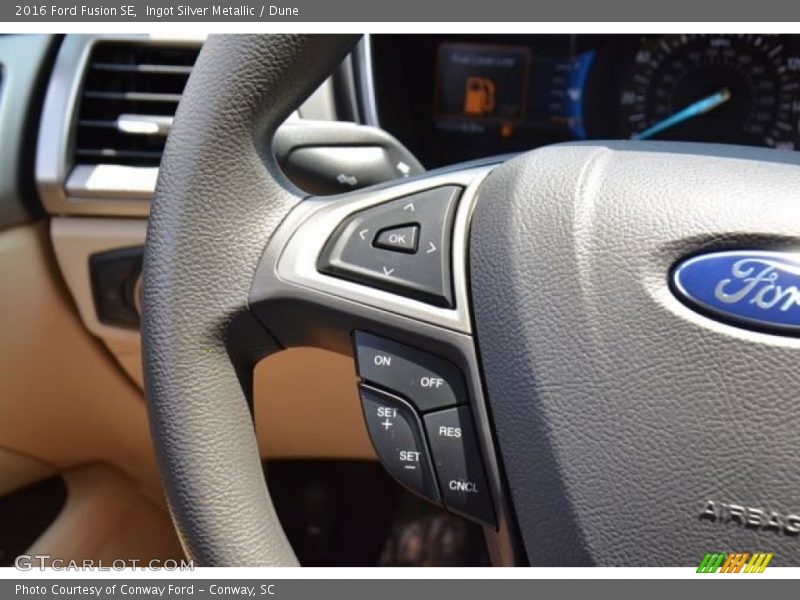 Ingot Silver Metallic / Dune 2016 Ford Fusion SE
