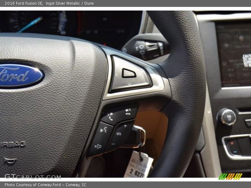 Ingot Silver Metallic / Dune 2016 Ford Fusion SE