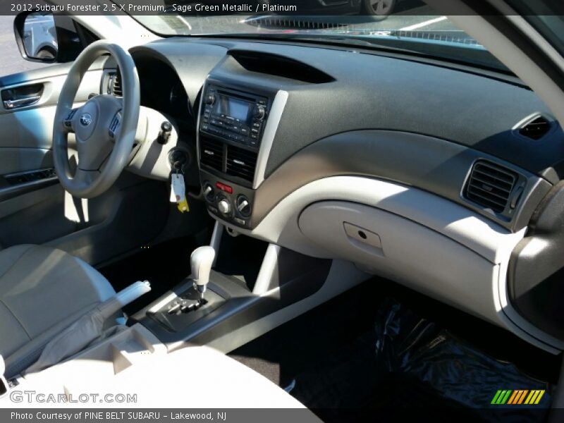 Sage Green Metallic / Platinum 2012 Subaru Forester 2.5 X Premium
