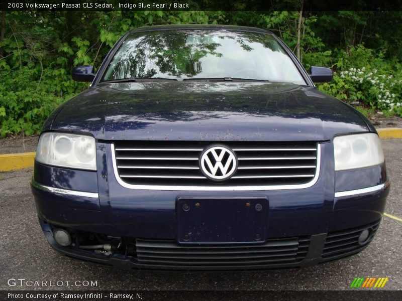 Indigo Blue Pearl / Black 2003 Volkswagen Passat GLS Sedan