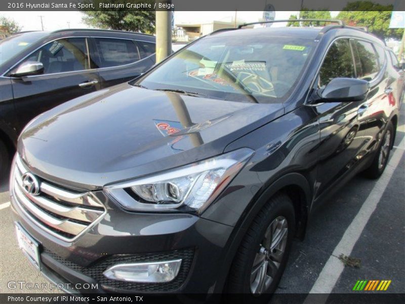 Platinum Graphite / Beige 2016 Hyundai Santa Fe Sport