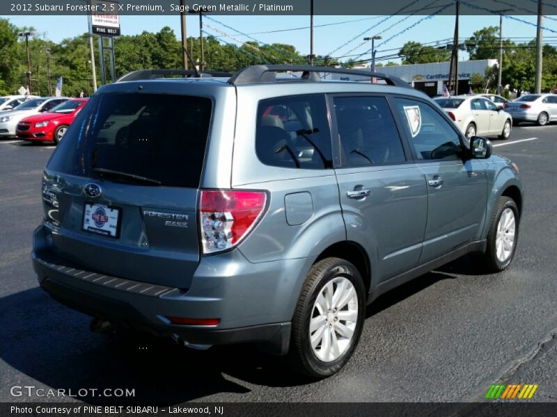 Sage Green Metallic / Platinum 2012 Subaru Forester 2.5 X Premium