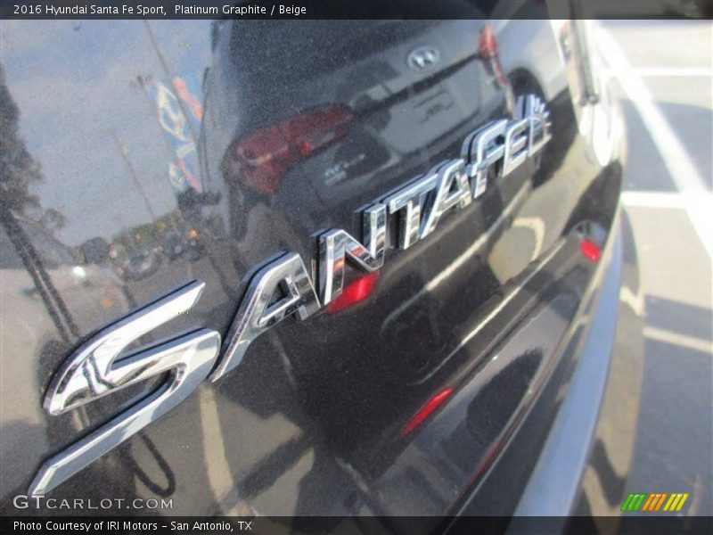 Platinum Graphite / Beige 2016 Hyundai Santa Fe Sport