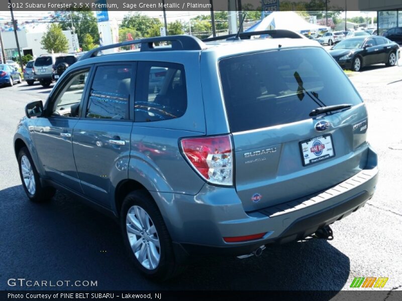 Sage Green Metallic / Platinum 2012 Subaru Forester 2.5 X Premium
