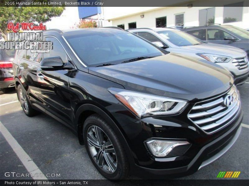 Becketts Black / Gray 2016 Hyundai Santa Fe Limited