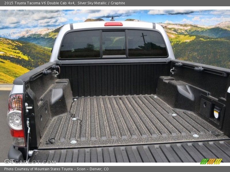 Silver Sky Metallic / Graphite 2015 Toyota Tacoma V6 Double Cab 4x4