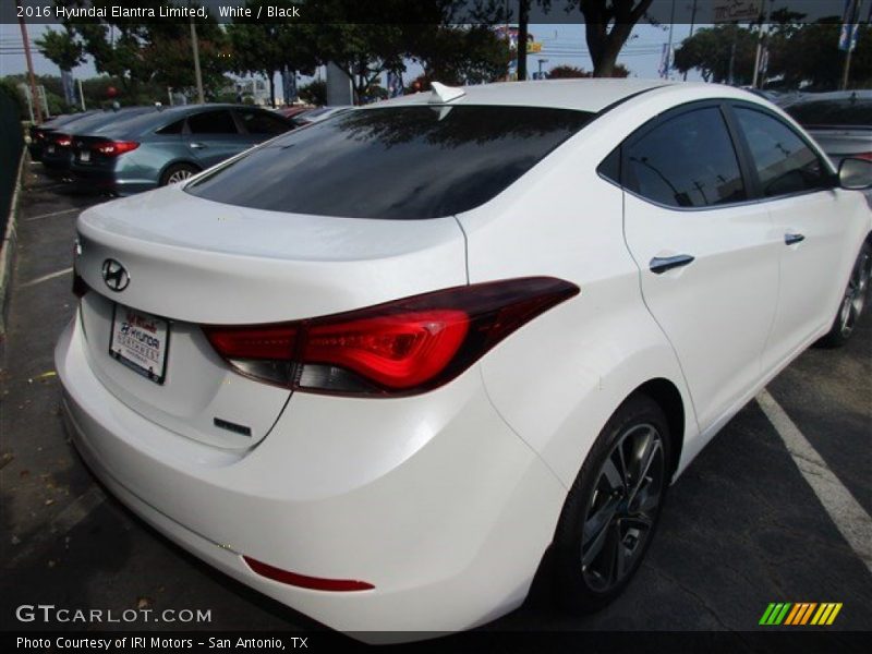 White / Black 2016 Hyundai Elantra Limited