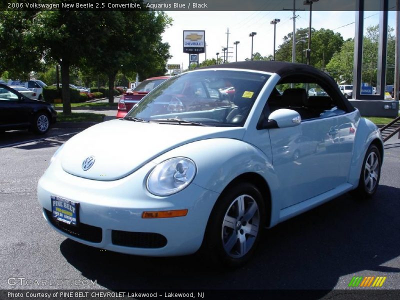 Aquarius Blue / Black 2006 Volkswagen New Beetle 2.5 Convertible