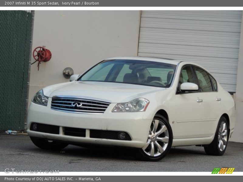 Ivory Pearl / Bourbon 2007 Infiniti M 35 Sport Sedan