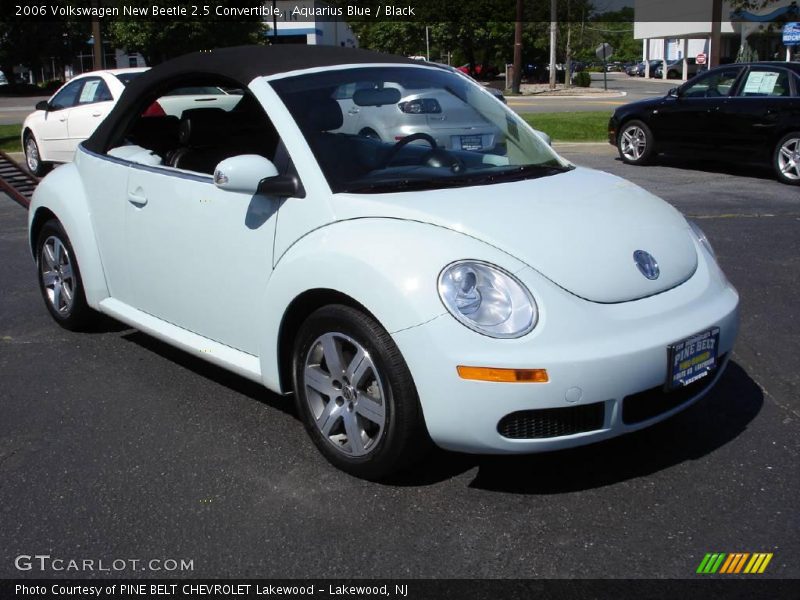 Aquarius Blue / Black 2006 Volkswagen New Beetle 2.5 Convertible
