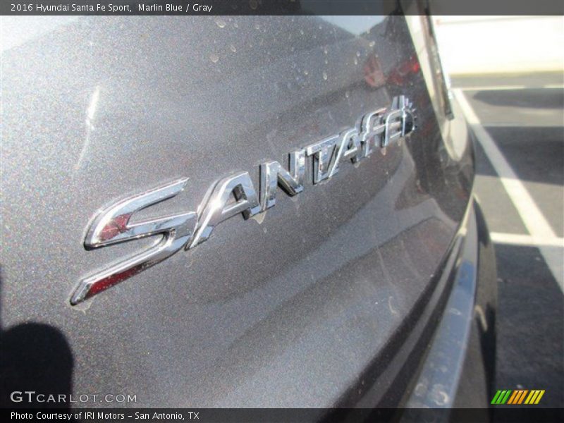Marlin Blue / Gray 2016 Hyundai Santa Fe Sport
