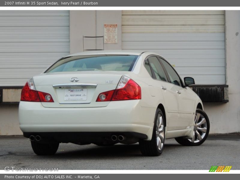 Ivory Pearl / Bourbon 2007 Infiniti M 35 Sport Sedan