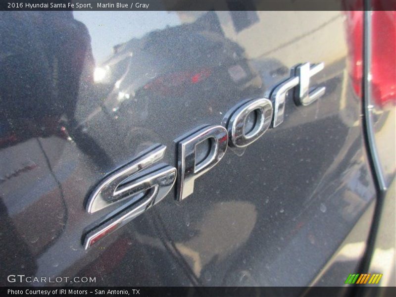 Marlin Blue / Gray 2016 Hyundai Santa Fe Sport