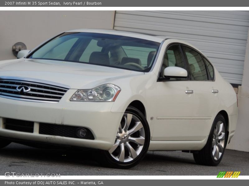 Ivory Pearl / Bourbon 2007 Infiniti M 35 Sport Sedan