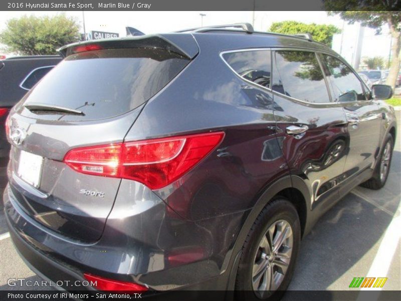 Marlin Blue / Gray 2016 Hyundai Santa Fe Sport