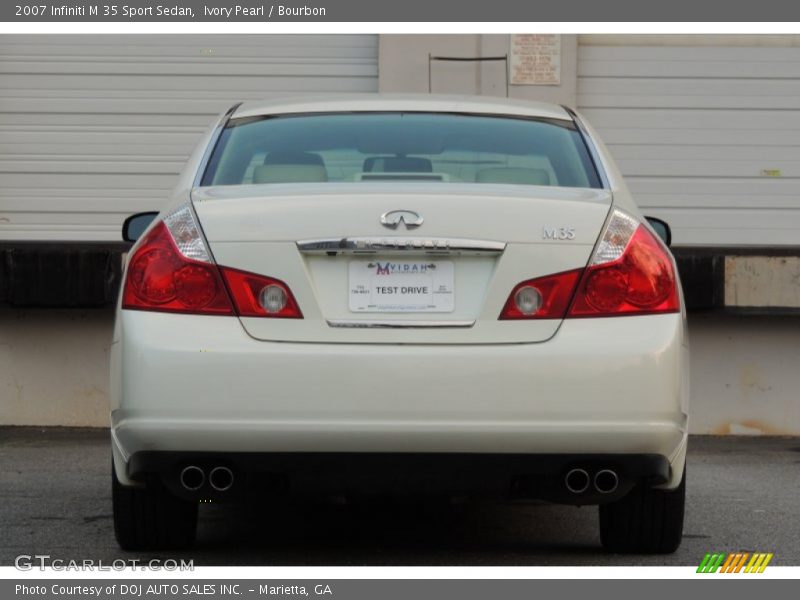 Ivory Pearl / Bourbon 2007 Infiniti M 35 Sport Sedan
