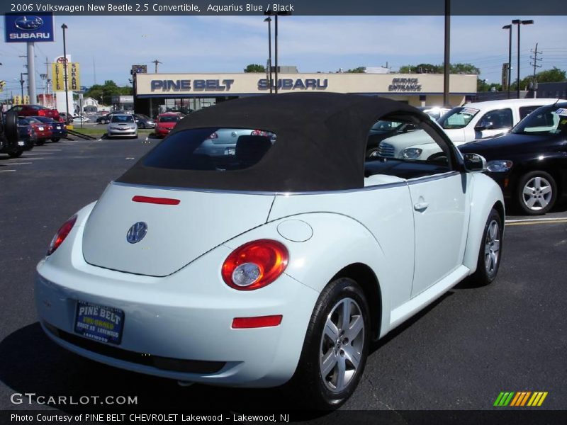 Aquarius Blue / Black 2006 Volkswagen New Beetle 2.5 Convertible