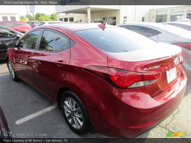 Red / Beige 2016 Hyundai Elantra SE