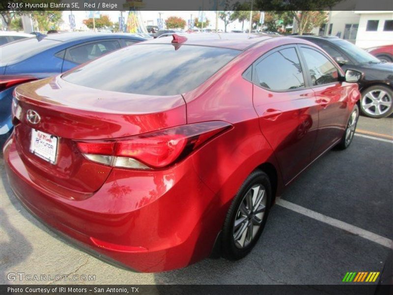 Red / Beige 2016 Hyundai Elantra SE