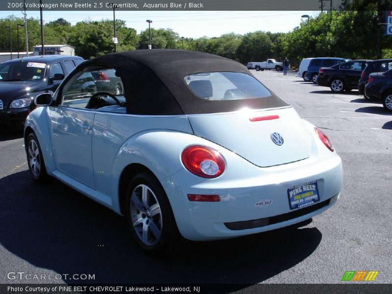 Aquarius Blue / Black 2006 Volkswagen New Beetle 2.5 Convertible