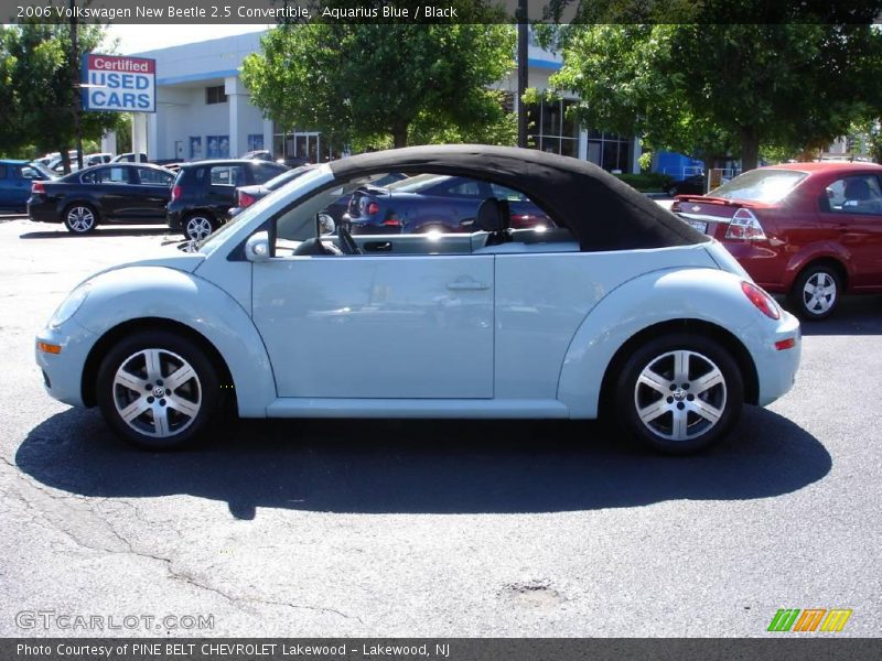 Aquarius Blue / Black 2006 Volkswagen New Beetle 2.5 Convertible